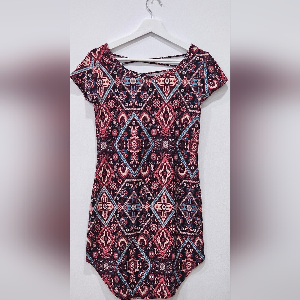 Geometric Patterned Dress Women's Medium